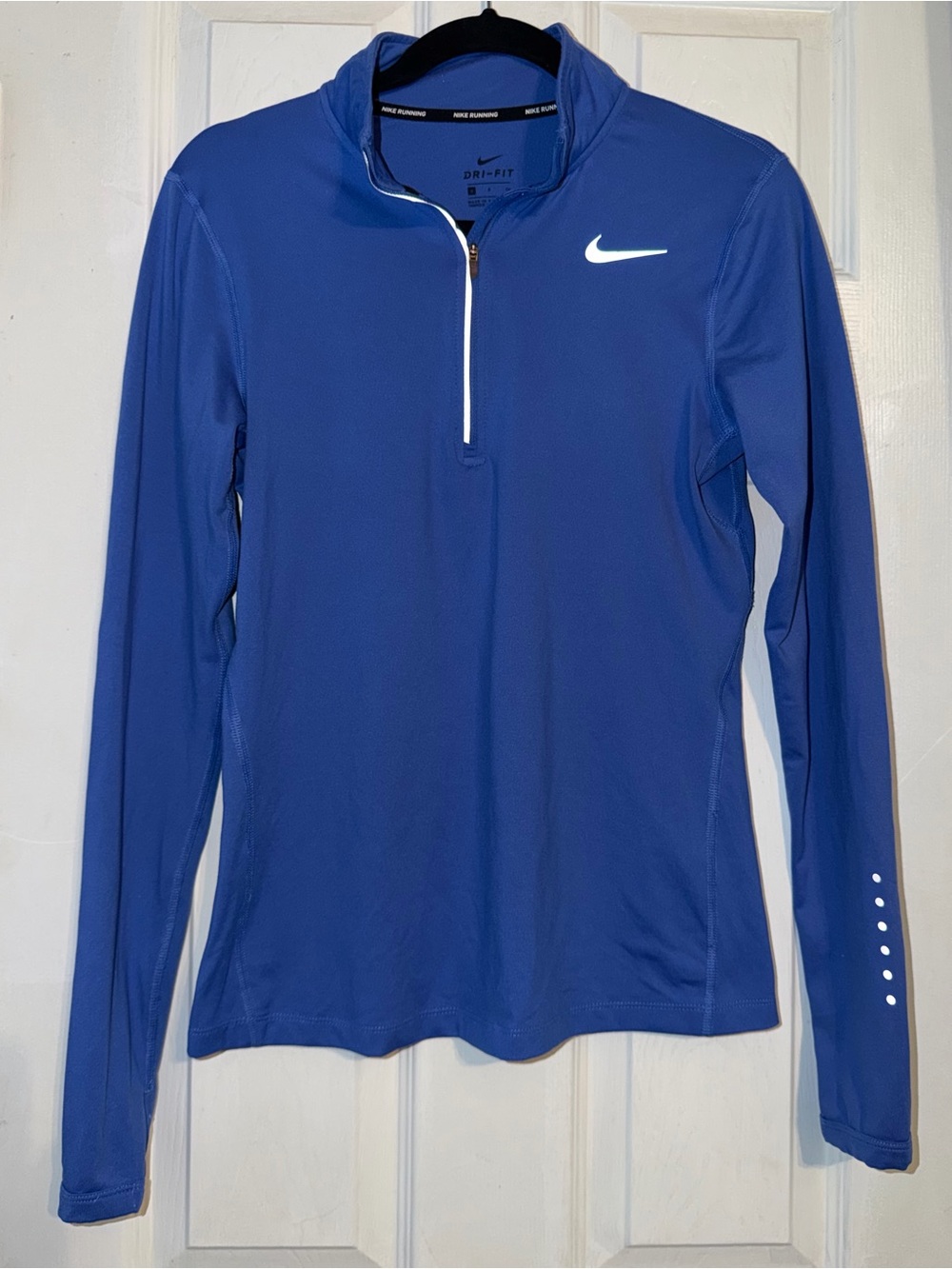 Nike Royal Blue Dri-FIT Long-Sleeve 1/4 Zip Top